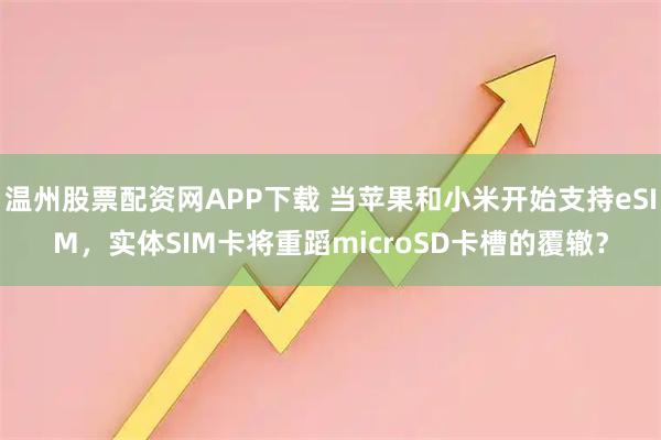 温州股票配资网APP下载 当苹果和小米开始支持eSIM，实体SIM卡将重蹈microSD卡槽的覆辙？