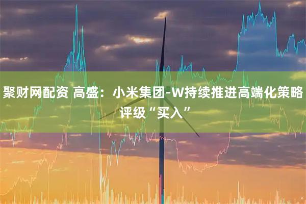 聚财网配资 高盛：小米集团-W持续推进高端化策略 评级“买入”